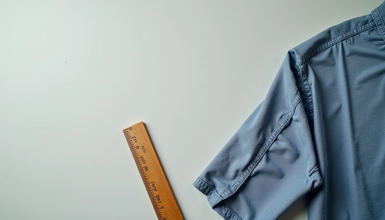 Close up of garment seam allowance with ruler