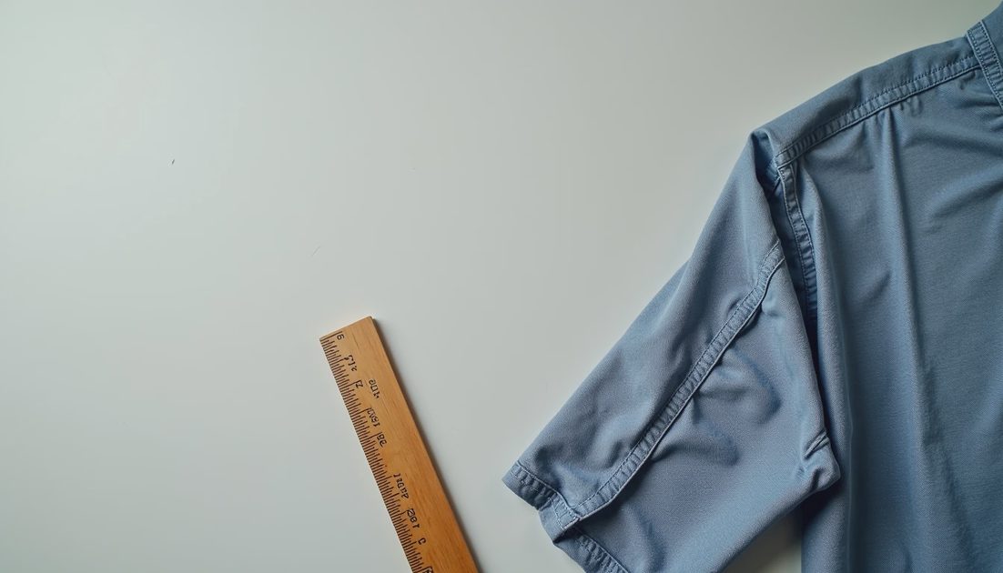 Inside Check Seam Allowance Close up of garment seam allowance with ruler