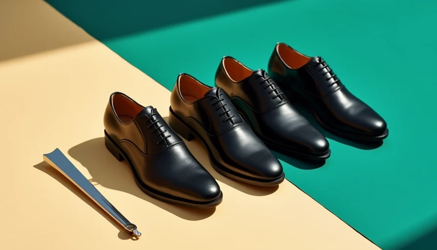 Visual context for black dress footwear