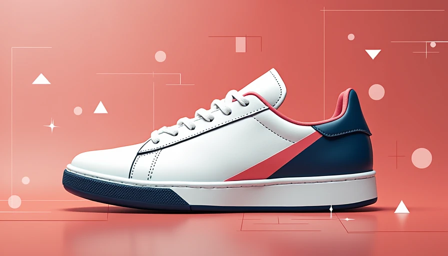 Visual context for white leather sneakers
