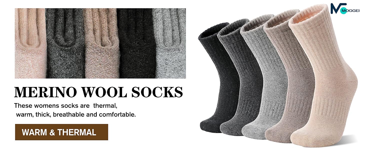 Merino Wool Socks - Assorted Colors