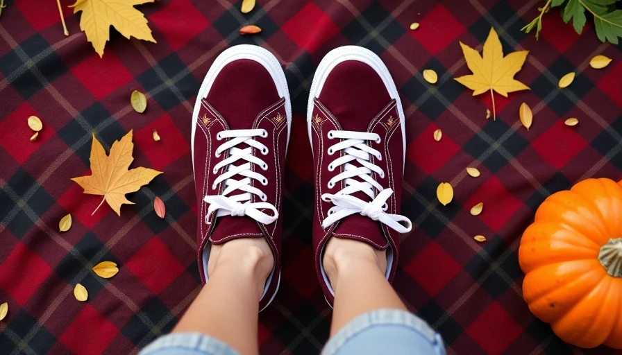 Illustration for fall sneakers