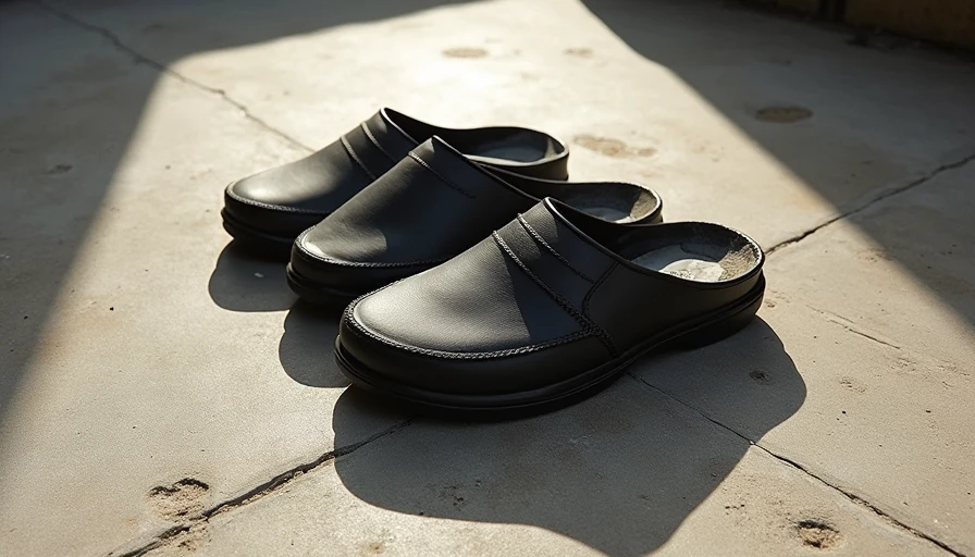 Visual context for comfort sandals