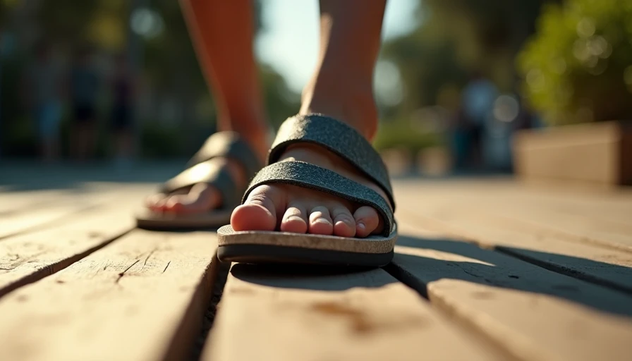 Illustration for comfort sandals
