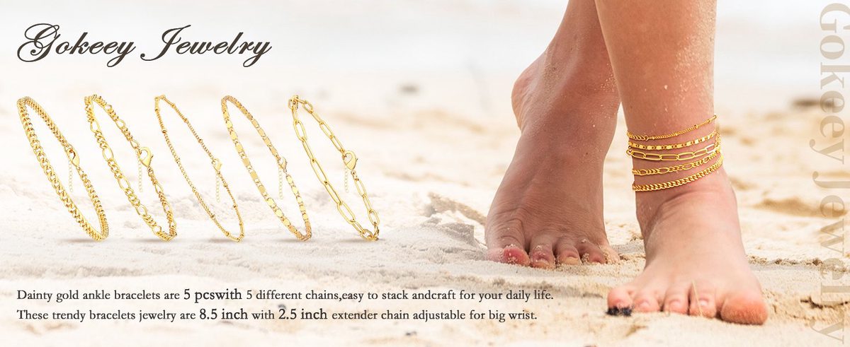 The Best Summer Layered Anklets for Women — Waterproof Gold Jewelry That Won't Tarnish