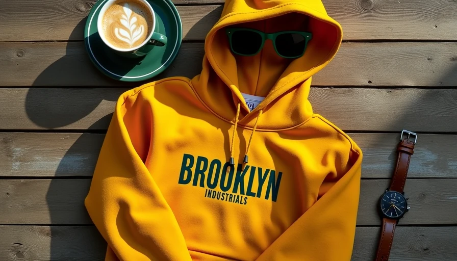 Illustration for brooklyn industries hoodie
