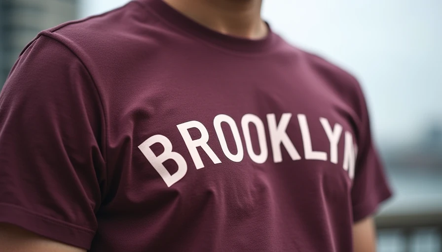 Illustration for brooklyn printed t shirt