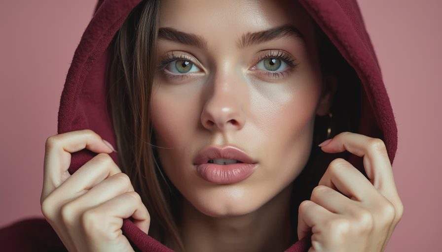 Visual context for where to find original hoodie that is not oversized